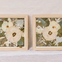 Flower Lovers bundle deal for pressed wedding flowers in natural wood frames
