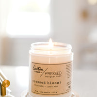 Pressed Blooms - Pressed Bouquet Shop candle